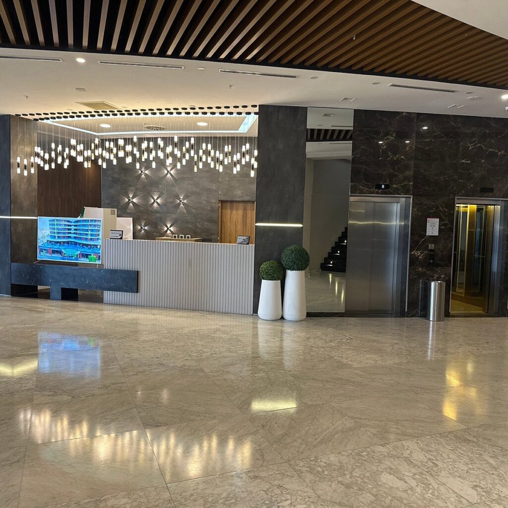 La reception du Fasq Hotel Nouakchott